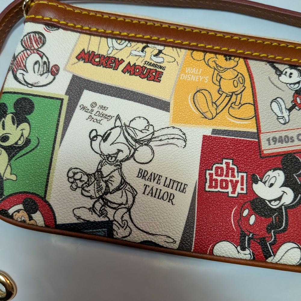 Dooney & Bourke Mickey Mouse Thru The Years Wristlet - Picture 7 of 11